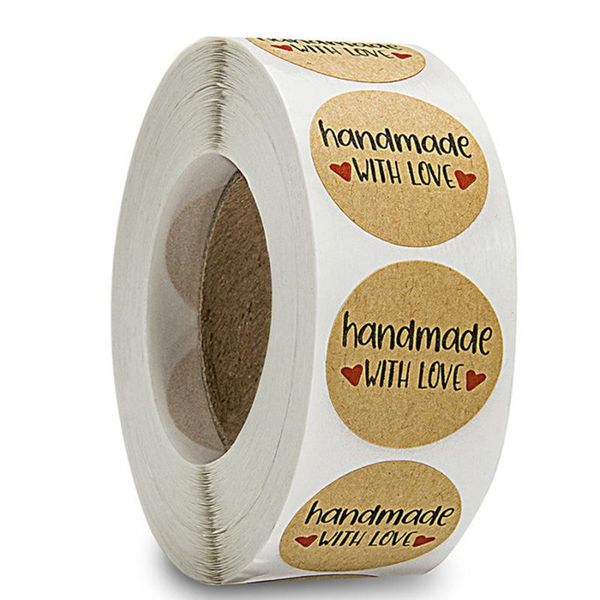 pcs/roll natural kraft handmade with love stickers for baking wedding decor thank you sticker adhesive scrapbooking gift wrap
pcs/roll natural kraft handmade with love stickers for baking wedding decor thank you sticker adhesive scrapbooking gift wrap