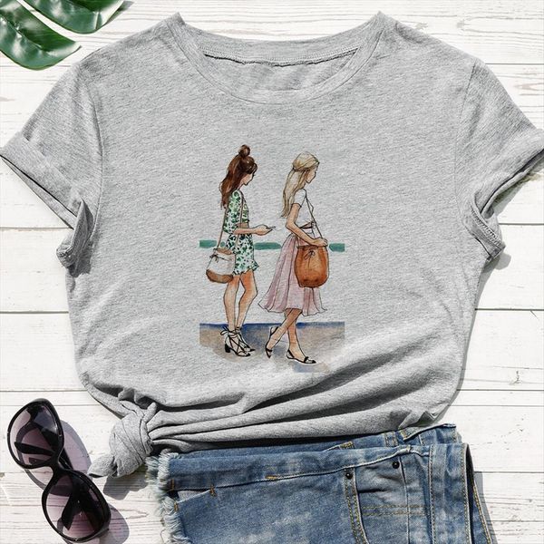 white and grey trendy womens t shirts long haired beauty printing modern girly kawaii loose casual o neck pop
white and grey trendy womens t shirts long haired beauty printing modern girly kawaii loose casual o neck pop