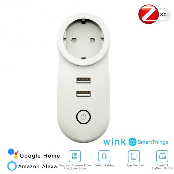 smart power plugs zigbee 3.0 socket plug with 2 usb ports remote voice control wifi outlet work smartthings wink echo plus hub
smart power plugs zigbee 3.0 socket plug with 2 usb ports remote voice control wifi outlet work smartthings wink echo plus hub