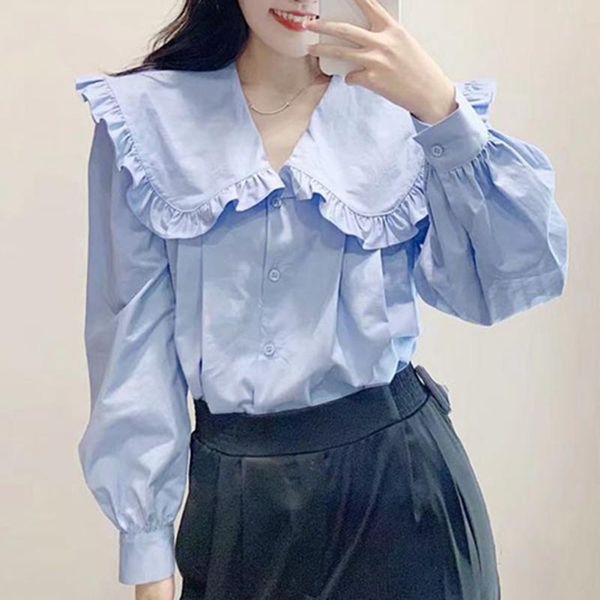 women's blouses & shirts bohemian women elegant ruffled blouse 2021 vonda female casual lantern sleeve blusas femininas, White
women's blouses & shirts bohemian women elegant ruffled blouse 2021 vonda female casual lantern sleeve blusas femininas, White