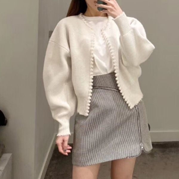Women's Jackets Open Stitch Coat Women Elegant Pearls Short Jacket Sleeve O-Neck Knitting Cardigan Outerwear Autumn Female Tops Coats RR56, Black;brown
Women's Jackets Open Stitch Coat Women Elegant Pearls Short Jacket Sleeve O-Neck Knitting Cardigan Outerwear Autumn Female Tops Coats RR56, Black;brown