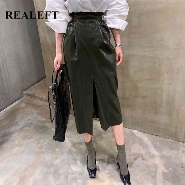 autumn winter pu faux leather women long skirt high waist elegant front split mid-calf a-line wrap skirts lady 210428, Black
autumn winter pu faux leather women long skirt high waist elegant front split mid-calf a-line wrap skirts lady 210428, Black