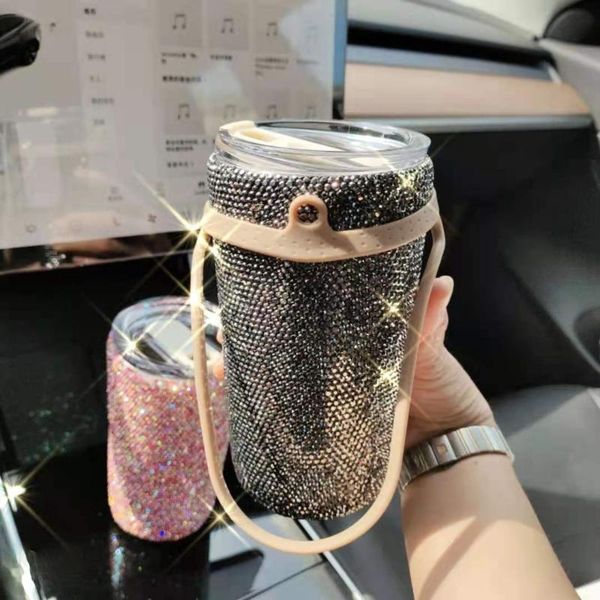 water bottles 550ml shiny diamond-studded vacuum flask double-layer stainless steel mug with rope car portable cute tumbler coffee cup
water bottles 550ml shiny diamond-studded vacuum flask double-layer stainless steel mug with rope car portable cute tumbler coffee cup