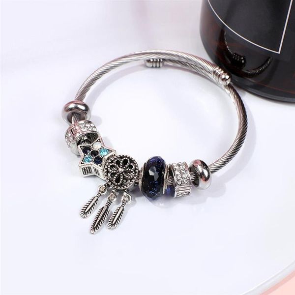 charm bracelets stainless steel adjustable bracelet glass crystal with star gem jewelry gift for women girl bijoux femme, Golden;silver
charm bracelets stainless steel adjustable bracelet glass crystal with star gem jewelry gift for women girl bijoux femme, Golden;silver