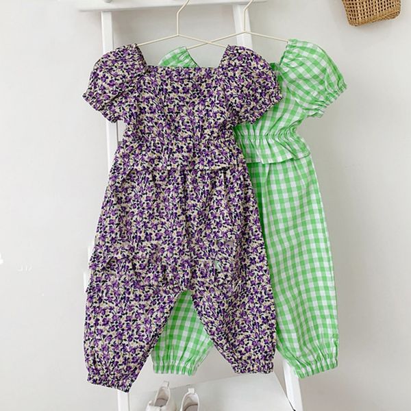 summer girl clothes suit plaid floral u-neck + pants children 3-8y 210515, White
summer girl clothes suit plaid floral u-neck + pants children 3-8y 210515, White