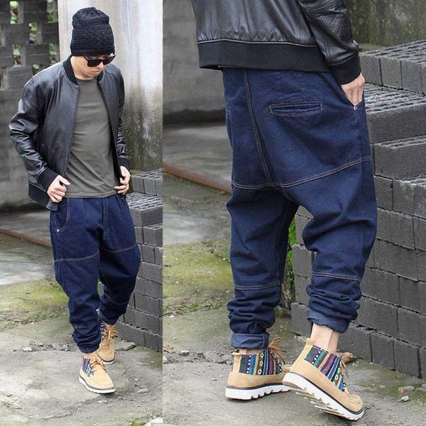 men's jeans hip hop harem denim pants mens fashions brand loose baggy streetwear black blue trousers men clothes plus size 30-46
men's jeans hip hop harem denim pants mens fashions brand loose baggy streetwear black blue trousers men clothes plus size 30-46