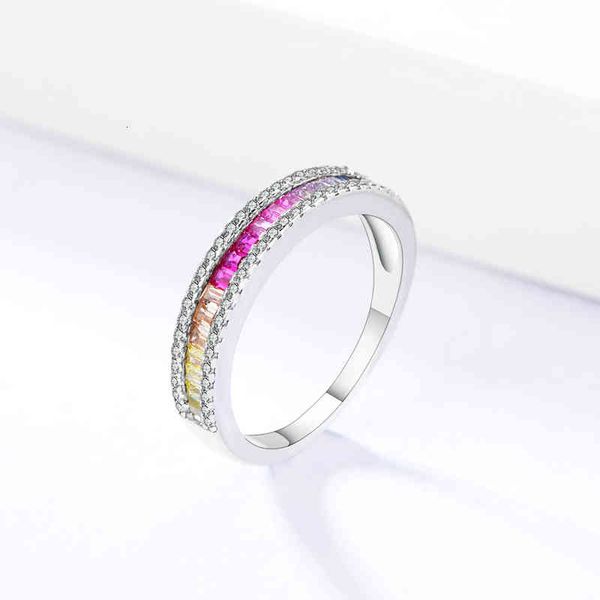 band ring rings peishang s925 silver micro set color square zircon ring with hand decoration
band ring rings peishang s925 silver micro set color square zircon ring with hand decoration
