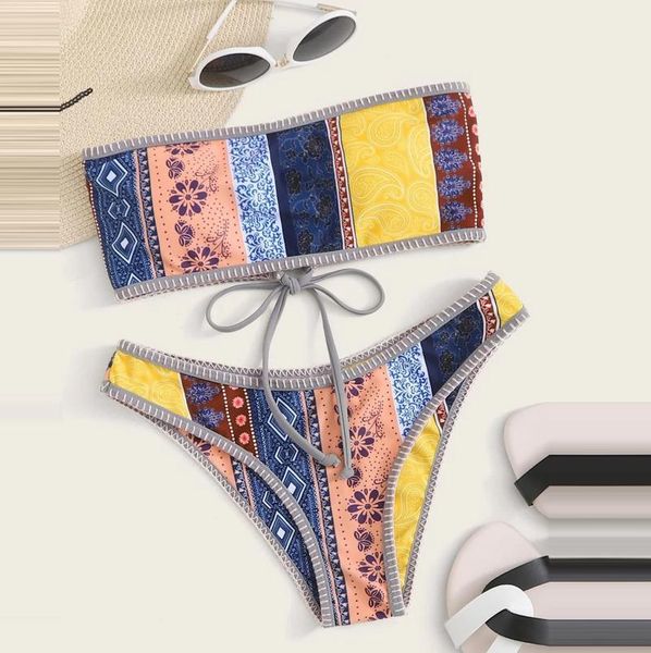 womens swimwear bikini summer patchwork bandage split swimsuit beachwear set female brazilian biquini, White;black
womens swimwear bikini summer patchwork bandage split swimsuit beachwear set female brazilian biquini, White;black