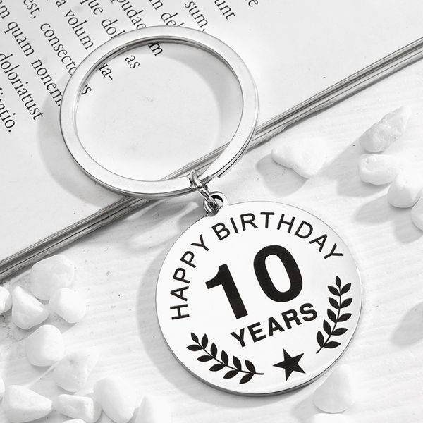 key rings stainls steel key chain pendant round 10-year-old commemorative hangtag engraving, Slivery;golden
key rings stainls steel key chain pendant round 10-year-old commemorative hangtag engraving, Slivery;golden