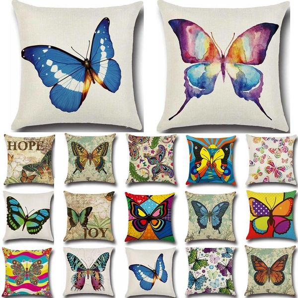pcs butterfly pattern cotton linen throw pillow cushion cover seat car home sofa bed decorative pillowcase funda cojin 40204 cushion/decorat
pcs butterfly pattern cotton linen throw pillow cushion cover seat car home sofa bed decorative pillowcase funda cojin 40204 cushion/decorat