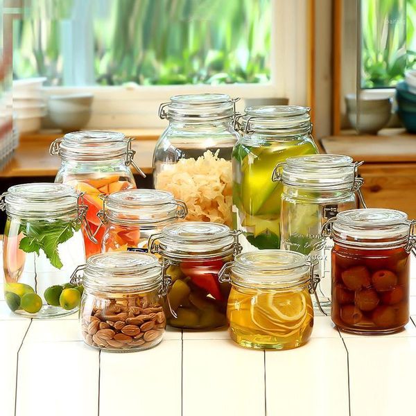 storage bottles & jars transparent glass food bottle with cover sealed grains nuts tank can kitchen fridge sorting box container
storage bottles & jars transparent glass food bottle with cover sealed grains nuts tank can kitchen fridge sorting box container