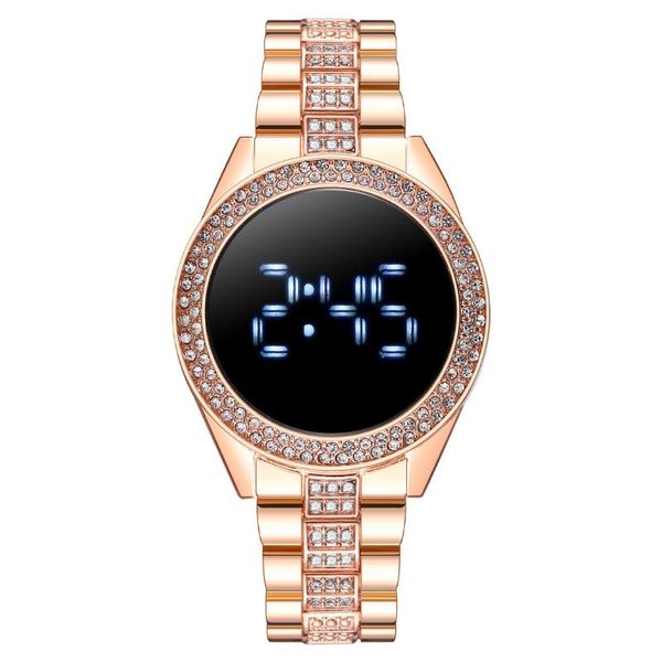 wristwatches womens wristwatch luxury female wrist watch business led display diamond rose gold stainless steel ladies quartz for women, Slivery;brown
wristwatches womens wristwatch luxury female wrist watch business led display diamond rose gold stainless steel ladies quartz for women, Slivery;brown