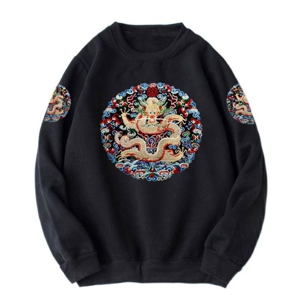 men's hoodies & sweatshirts 2021 autumn winter fleece men dragon embroidered long sleeve velvet sweatshirt sukajan qing dynasty slim fi, Black
men's hoodies & sweatshirts 2021 autumn winter fleece men dragon embroidered long sleeve velvet sweatshirt sukajan qing dynasty slim fi, Black