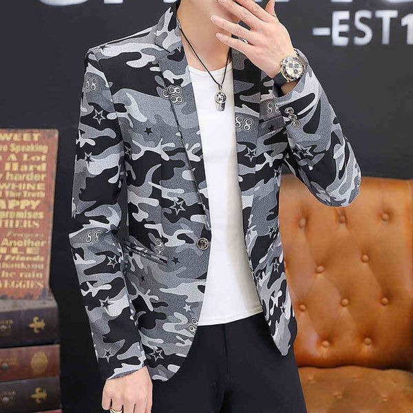 luxury men's suits blazers 2021 spring and autumn casual korean slim fit small men's camouflage suit coat, White;black
luxury men's suits blazers 2021 spring and autumn casual korean slim fit small men's camouflage suit coat, White;black