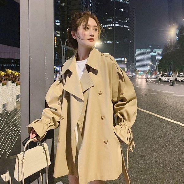 women's trench coats 2021 autumn and winter fashion thin coat for women, Tan;black 
women's trench coats 2021 autumn and winter fashion thin coat for women, Tan;black