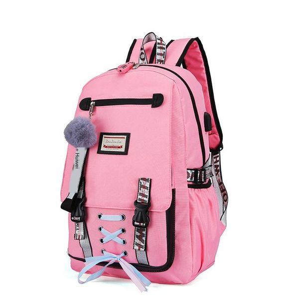 pink canvas school bags usb charging anti-theft schoolbags for girls backpack large capacity schoolbag teenagers women
pink canvas school bags usb charging anti-theft schoolbags for girls backpack large capacity schoolbag teenagers women