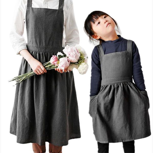 aprons 1pcs nordic cotton linen parent-child art painting kitchen cooking baking pocket bib pinafore restaurant cleaning tools
aprons 1pcs nordic cotton linen parent-child art painting kitchen cooking baking pocket bib pinafore restaurant cleaning tools