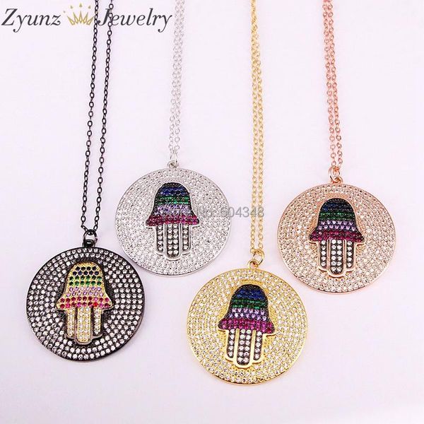 pendant necklaces 5pcs zyz333-5543 hamsa fatima hand chain necklace mix color with cz nice, Silver
pendant necklaces 5pcs zyz333-5543 hamsa fatima hand chain necklace mix color with cz nice, Silver