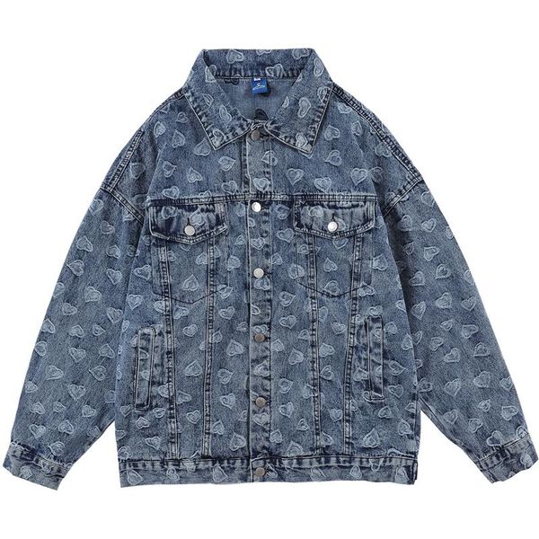 men's jackets hip hop streetwear denim jacket men women heart vintage washed cotton 2021 motorcycle biker fashion jeans harajuku punk, Black;brown
men's jackets hip hop streetwear denim jacket men women heart vintage washed cotton 2021 motorcycle biker fashion jeans harajuku punk, Black;brown