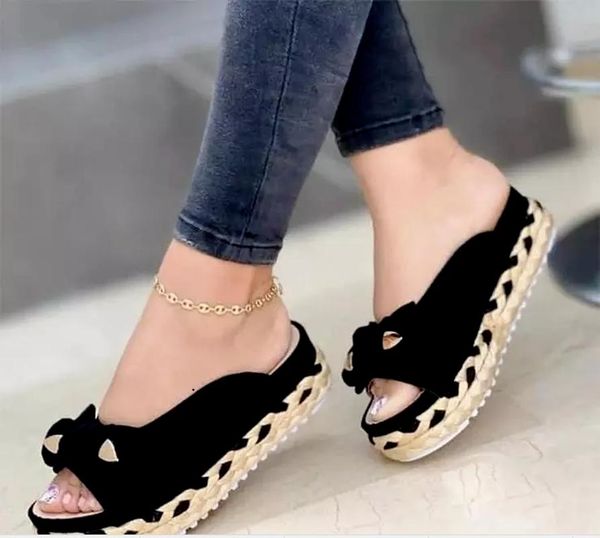 sandals women woven thick sole slippers soft stitching ladies comfortable flat open toe beach shoes woman footwear, Black
sandals women woven thick sole slippers soft stitching ladies comfortable flat open toe beach shoes woman footwear, Black