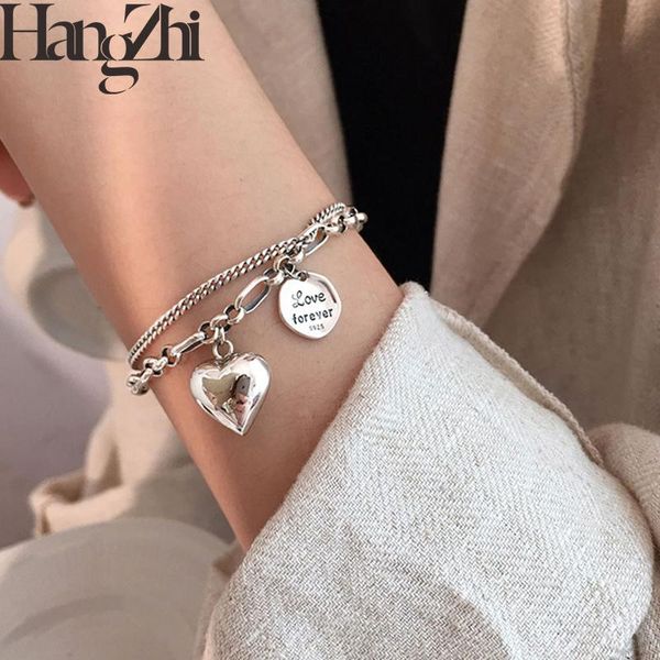 hangzhi 2020 new hip hop retro trendy heart letter round pendant multi-layer no fade bracelet for women girls party jewelry gift, Black
hangzhi 2020 new hip hop retro trendy heart letter round pendant multi-layer no fade bracelet for women girls party jewelry gift, Black