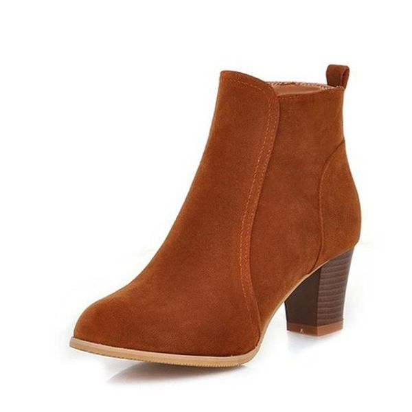 boots women high heels drop ankle chunky ladies shoes pumps plus size, Black
boots women high heels drop ankle chunky ladies shoes pumps plus size, Black