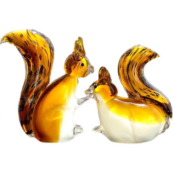 hand blown glass squirrel figurines handmade wild animal paperweight sculpture table ornament home decoration gift decorative objects &
hand blown glass squirrel figurines handmade wild animal paperweight sculpture table ornament home decoration gift decorative objects &