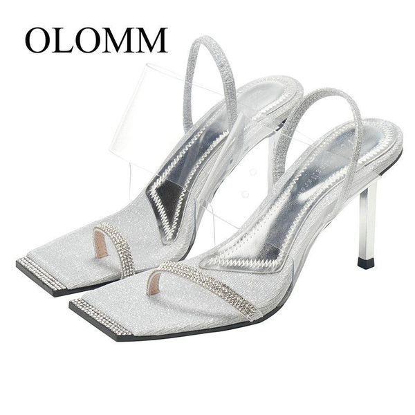 summer sandals female square transparent rhinestone stiletto high heel silver word with open toe sandals-307, Black
summer sandals female square transparent rhinestone stiletto high heel silver word with open toe sandals-307, Black