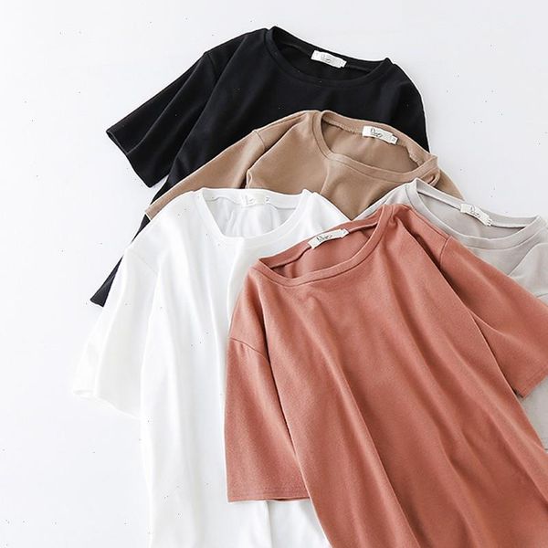 women summer 6 solid color t shirt cotton elastic basic shirts female casual short sleeve, White
women summer 6 solid color t shirt cotton elastic basic shirts female casual short sleeve, White