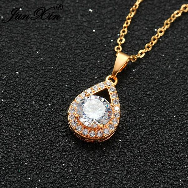 pendant necklaces female crystal water drop clavicle necklace white zircon stone for women rose gold silver color wedding choker
pendant necklaces female crystal water drop clavicle necklace white zircon stone for women rose gold silver color wedding choker