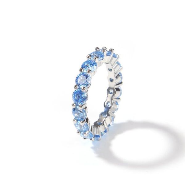 iced out tennis ring shinny one row for men and women cz zircon plated blue stone hip hop jewelry, Silver
iced out tennis ring shinny one row for men and women cz zircon plated blue stone hip hop jewelry, Silver