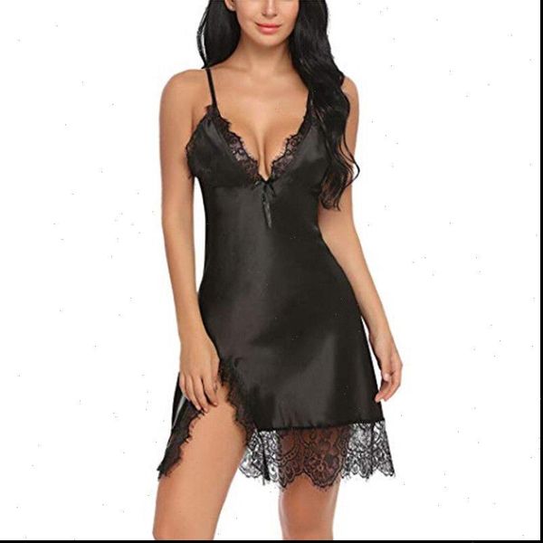 v neck lace women sleepwear black nightgowns satin babydoll erotic nightdress night gown lingerie, Black;red
v neck lace women sleepwear black nightgowns satin babydoll erotic nightdress night gown lingerie, Black;red