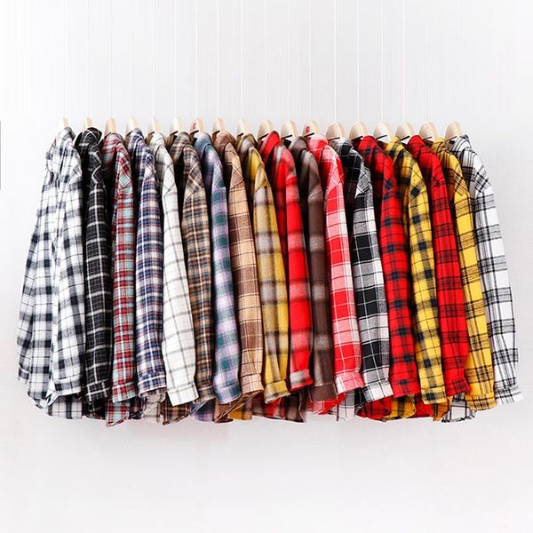 women's blouses & shirts 2021 loose design cotton plaid shirt women young style long sleeve casual lady clothes blusas, White
women's blouses & shirts 2021 loose design cotton plaid shirt women young style long sleeve casual lady clothes blusas, White