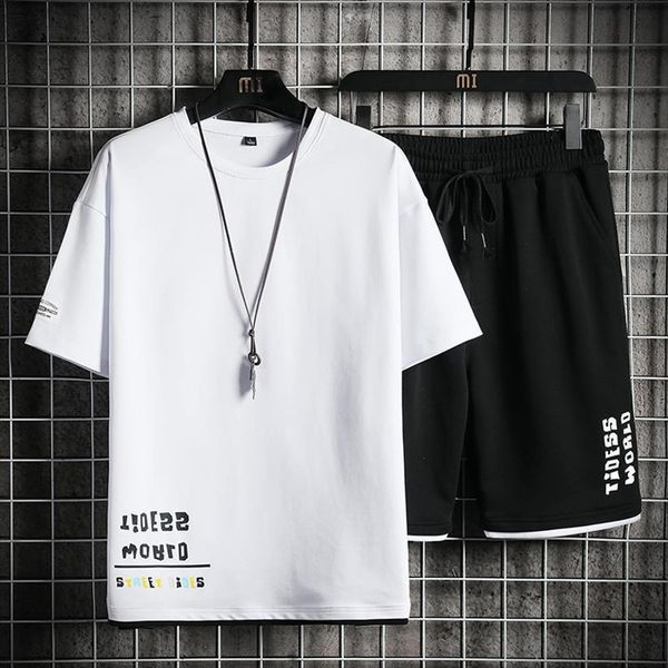 sets 100%cotton summer mens tracksuit short sleeve t shirt shorts set fashion sportswear male 2 piece sweatsuit breathable, Gray
sets 100%cotton summer mens tracksuit short sleeve t shirt shorts set fashion sportswear male 2 piece sweatsuit breathable, Gray