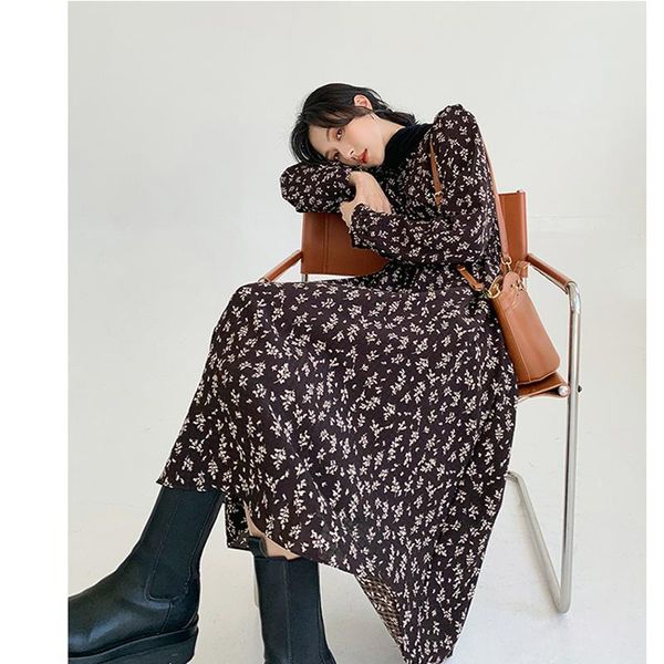 casual dresses boho style floral print long dress sleeve women elegant o-neck slim wild ladies beach party sundress streetwear, Black;gray
casual dresses boho style floral print long dress sleeve women elegant o-neck slim wild ladies beach party sundress streetwear, Black;gray