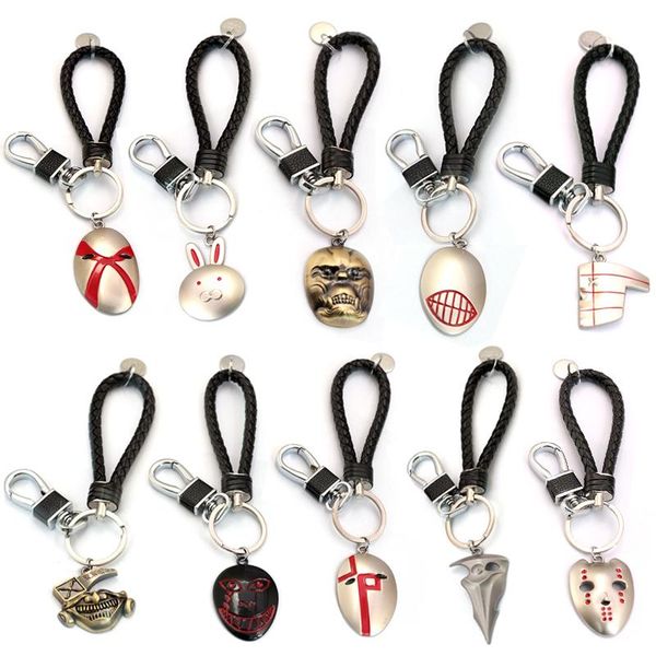 keychains anime tokyo ghoul keychain metal figure mask touka kirishima kaneki ken key ring braided leather rope handmade wove jewelry, Silver
keychains anime tokyo ghoul keychain metal figure mask touka kirishima kaneki ken key ring braided leather rope handmade wove jewelry, Silver