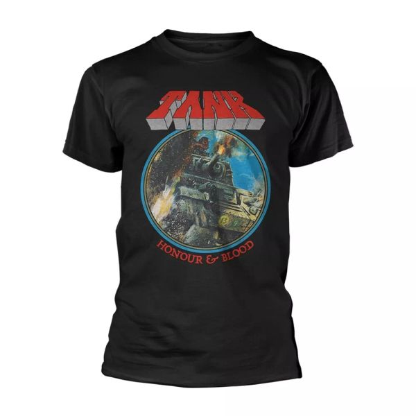 tank honour and blood official t-shirt men unisex, White;black