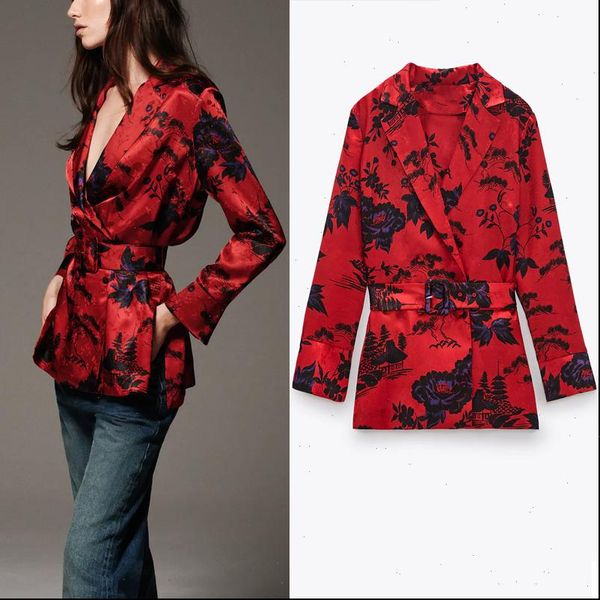 za women shirts retro belt print blouse autumn long sleeve wrap floral office shirt feminine fashion front button flower top, White
za women shirts retro belt print blouse autumn long sleeve wrap floral office shirt feminine fashion front button flower top, White