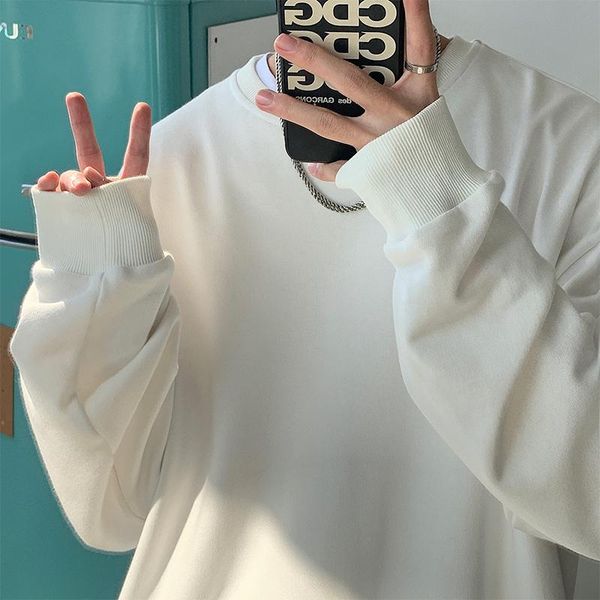 men's hoodies & sweatshirts spring autumn men korean fashion solid color loose hipster streetwear o-neck cotton 4xl 5xl, Black
men's hoodies & sweatshirts spring autumn men korean fashion solid color loose hipster streetwear o-neck cotton 4xl 5xl, Black