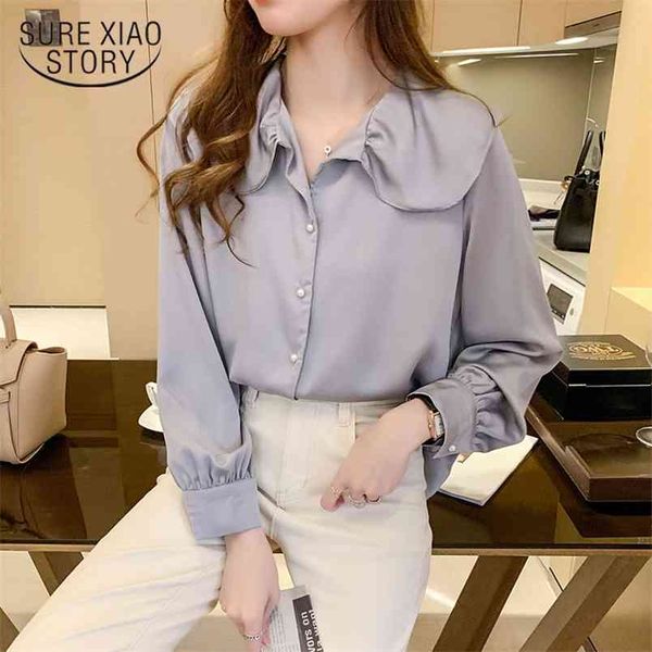 long sleeve woman shirt autumn solid loose womens and blouses cardigan office lady clothes with blue 10690 210421, White
long sleeve woman shirt autumn solid loose womens and blouses cardigan office lady clothes with blue 10690 210421, White