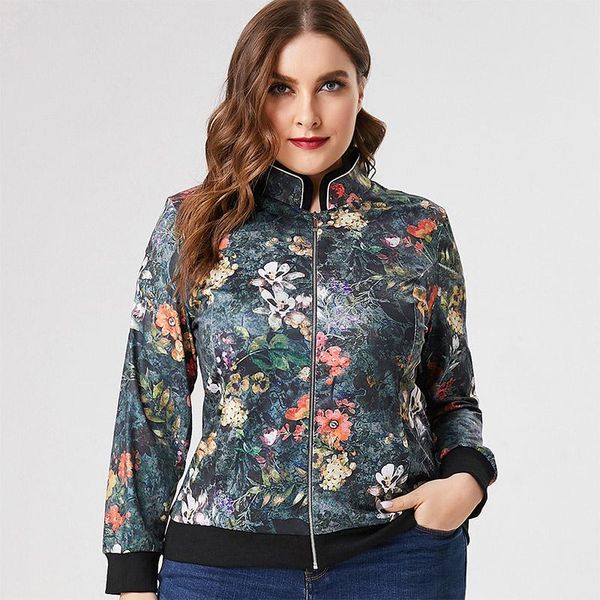plus size outerwear & coats 2021 fall long sleeve printed stand collar jacket fashion ladies retro elegan womens clothing coat, Black
plus size outerwear & coats 2021 fall long sleeve printed stand collar jacket fashion ladies retro elegan womens clothing coat, Black