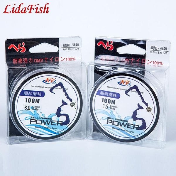fishing line 100m japan material 100% nylon transparent fluorocarbon bass carp fish accessories mainline braid
fishing line 100m japan material 100% nylon transparent fluorocarbon bass carp fish accessories mainline braid