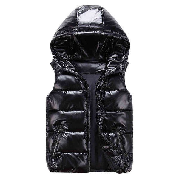 man/woman/ child vest winter hooded glossy cotton casual waistcoat men's sleeveless jacket warm overcoats hat new, Black;white
man/woman/ child vest winter hooded glossy cotton casual waistcoat men's sleeveless jacket warm overcoats hat new, Black;white