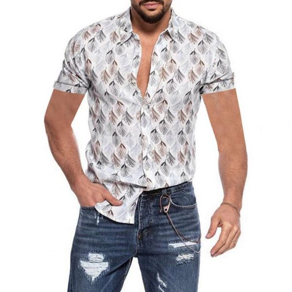 men's casual shirts plus size -4xl summer men hawaiian short sleeve work shirt leaf print blouse button up, White;black
men's casual shirts plus size -4xl summer men hawaiian short sleeve work shirt leaf print blouse button up, White;black