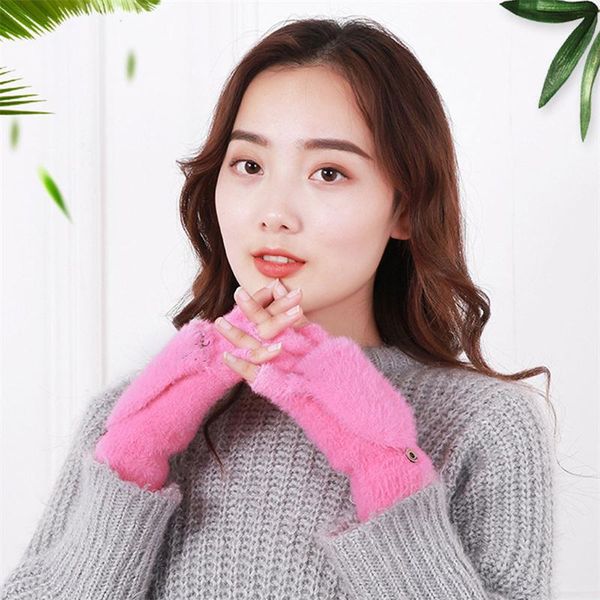 five fingers gloves winter kawaii cute glove fingerless without finger driving soft warm thick for women girl half, Blue;gray
five fingers gloves winter kawaii cute glove fingerless without finger driving soft warm thick for women girl half, Blue;gray