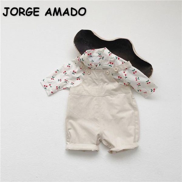 clothing sets wholesale 2021 spring korean style baby girl 2-pcs cherry long sleeves shirts + overalls kids clothes e5032, White
clothing sets wholesale 2021 spring korean style baby girl 2-pcs cherry long sleeves shirts + overalls kids clothes e5032, White