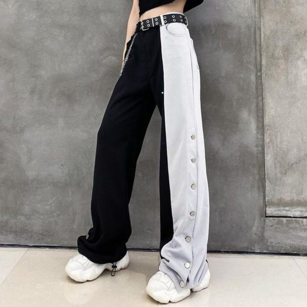 women's pants & capris women elastic waist wide leg korean high street 2021 fashion contrast cargo female plus size trousers, Black;white
women's pants & capris women elastic waist wide leg korean high street 2021 fashion contrast cargo female plus size trousers, Black;white