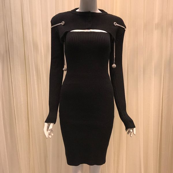 casual dresses women bodycon sweater spring autumn hollow out diamonds chain sheath stretch knit 31kr, Black;gray
casual dresses women bodycon sweater spring autumn hollow out diamonds chain sheath stretch knit 31kr, Black;gray