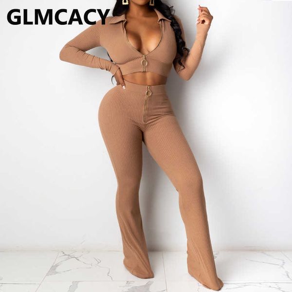 womne two piece solid ribbed suits long sleeve zipper crop & regular pants set 210702, White
womne two piece solid ribbed suits long sleeve zipper crop & regular pants set 210702, White