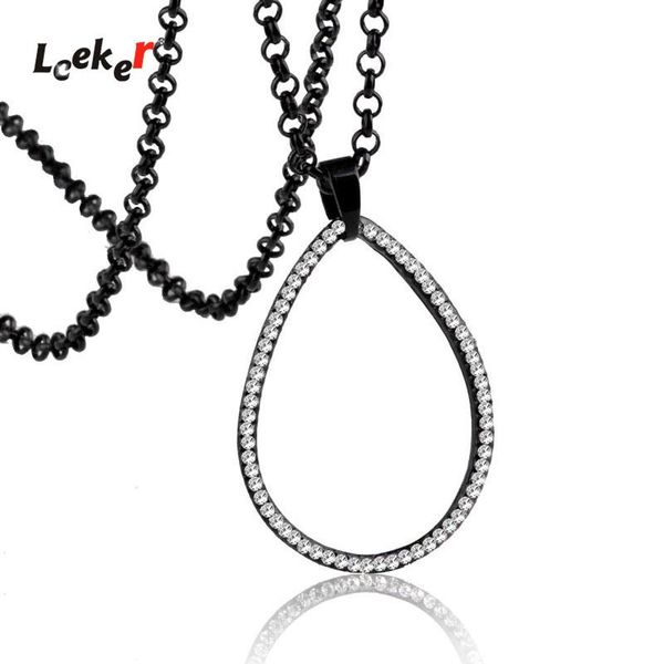 pendant necklaces leeker big tear drop necklace crystal silver color link chain choker for women accessories jewelry 216 lk2
pendant necklaces leeker big tear drop necklace crystal silver color link chain choker for women accessories jewelry 216 lk2